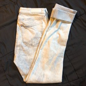 H&M white washed skinny jeans size 31/34 regular
